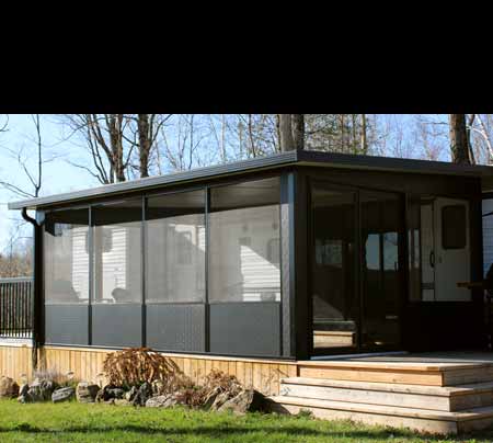 Custom Sunrooms & Screen Rooms for Park Models, RVs, Trailers & Cottages